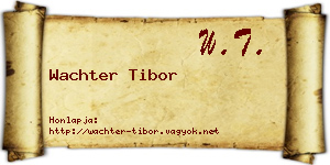 Wachter Tibor névjegykártya